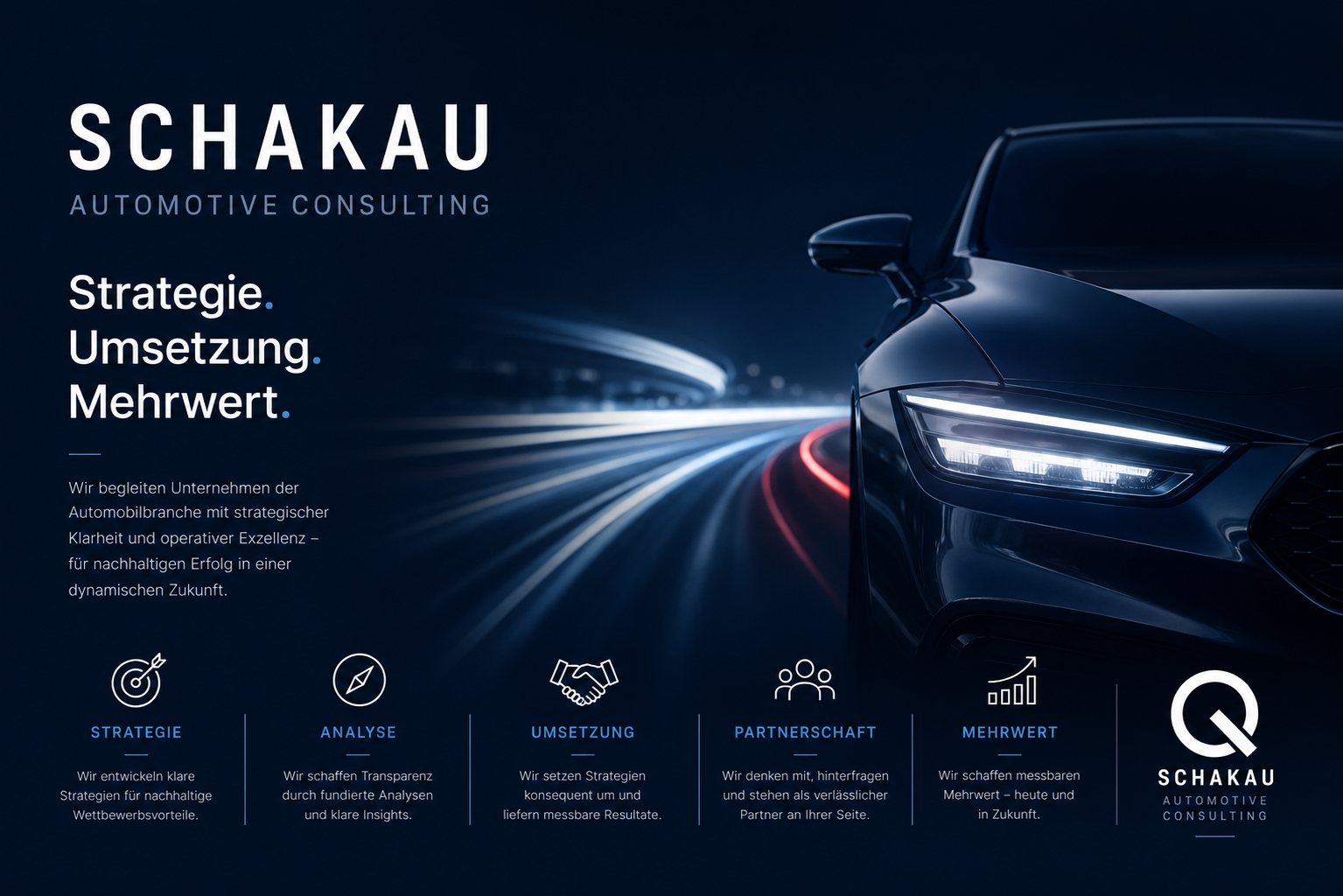 SCHAKAU Automotive Consulting Strategie Umsetzung Mehrwert
